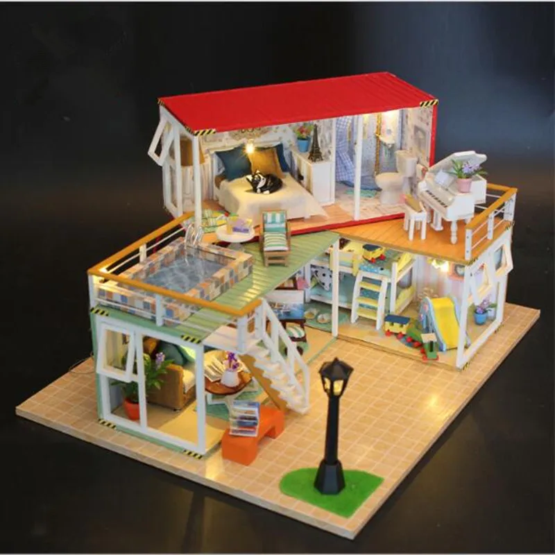 Japanese house DIY miniatura wooden Room dollhouse Model Building Kits Wooden Furniture Toys
Japanese house DIY miniatura wooden Room dollhouse Model Building Kits Wooden Furniture Toys