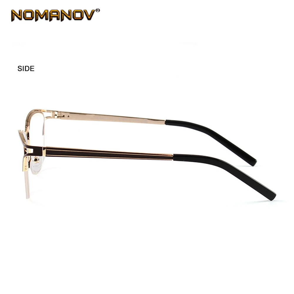 Retro Fashion Titanium Alloy Semi Rimless Frame Custom Made Prescription Glasses Photochromic Grey/Brown Myopia Near-sighted
Retro Fashion Titanium Alloy Semi Rimless Frame Custom Made Prescription Glasses Photochromic Grey/Brown Myopia Near-sighted