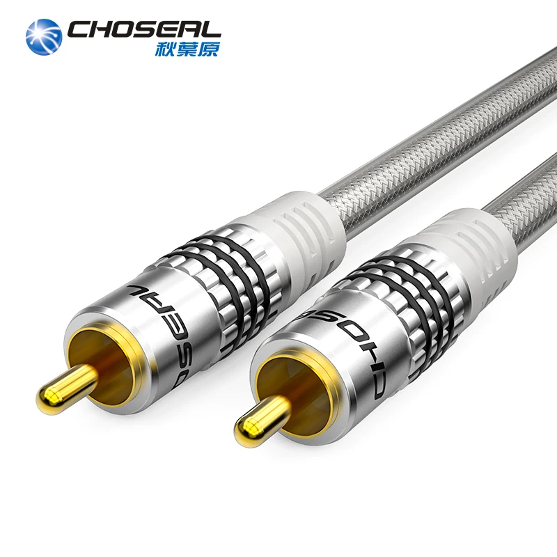 Цифровой коаксиальный кабель CHOSEAL аудиокабель премиум класса S/PDIF RCA папа для