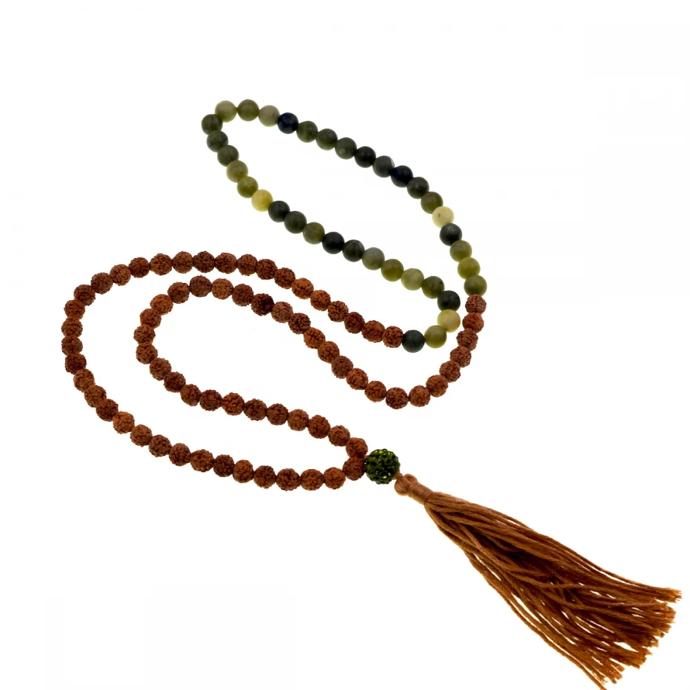 2018 женские оливковые Jades Rudraksha Деревянные Бусы Будда Шарм Подвеска с длинной