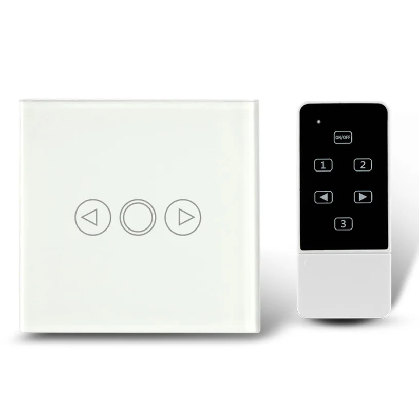 UK Type Glass Touch Light Switch/Switches 1 Gang 1 Way Dimmer with Remote Control Switch, RF 433Mhz, AC110-240V
UK Type Glass Touch Light Switch/Switches 1 Gang 1 Way Dimmer with Remote Control Switch, RF 433Mhz, AC110-240V