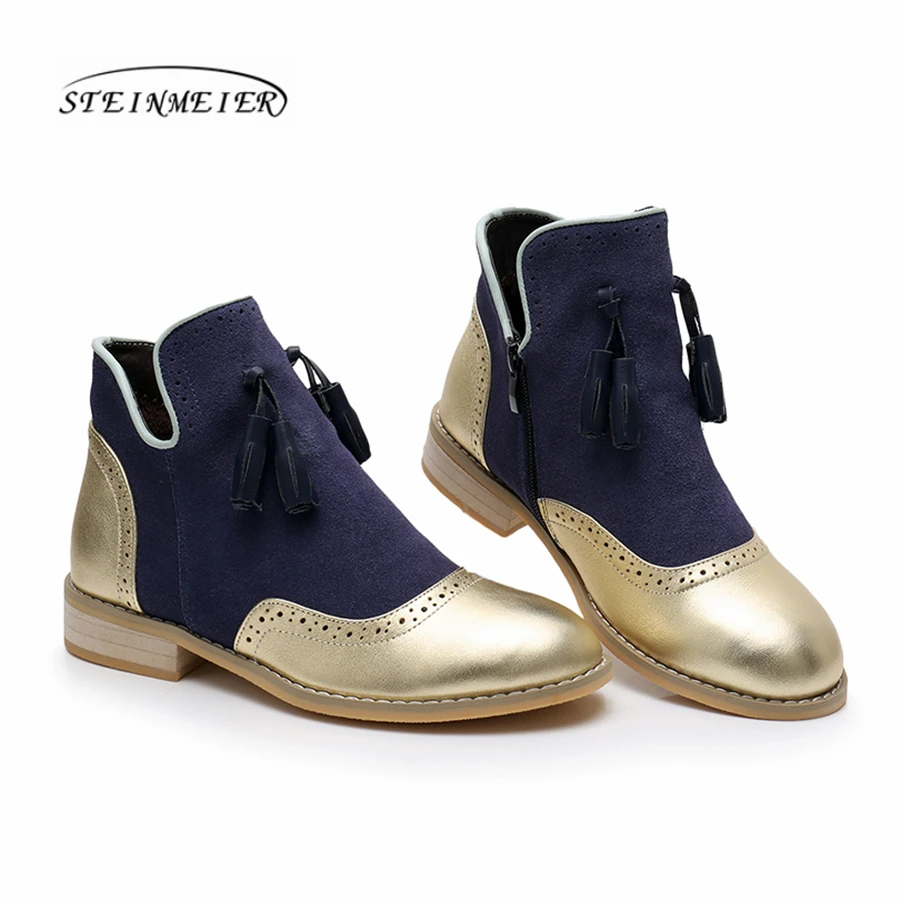 Genuine cow Leather women Ankle chelsea winter Boots Comfortable quality soft Shoes Brand Designer Handmade gold blue with fur
Genuine cow Leather women Ankle chelsea winter Boots Comfortable quality soft Shoes Brand Designer Handmade gold blue with fur
