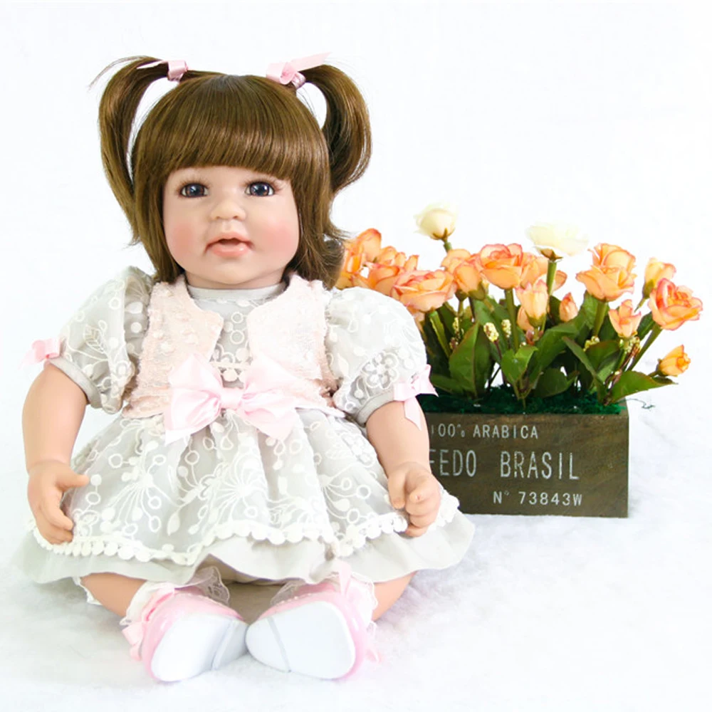50cm Bebe Reborn Dolls Lifelike open mouth Girl 3/4 Silicone Reborn baby Doll 2019 Boy girl Newborn Reborn Babies toys new gift
50cm Bebe Reborn Dolls Lifelike open mouth Girl 3/4 Silicone Reborn baby Doll 2019 Boy girl Newborn Reborn Babies toys new gift