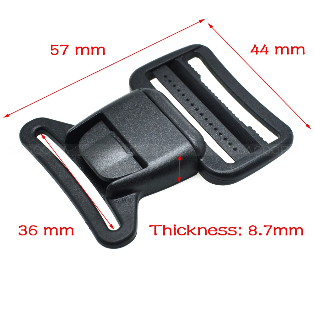 120pcs/pack Pack 1-27/64"(36mm) Webbing Center Release Buckle Plastic for Sports Travel Bags
120pcs/pack Pack 1-27/64"(36mm) Webbing Center Release Buckle Plastic for Sports Travel Bags
