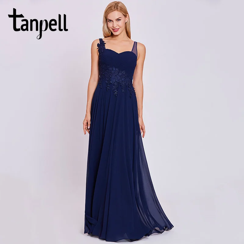 Tanpell straps evening dress dark royal blue sleeveless floor length a line gown cheap women appliques formal long evening dress
Tanpell straps evening dress dark royal blue sleeveless floor length a line gown cheap women appliques formal long evening dress