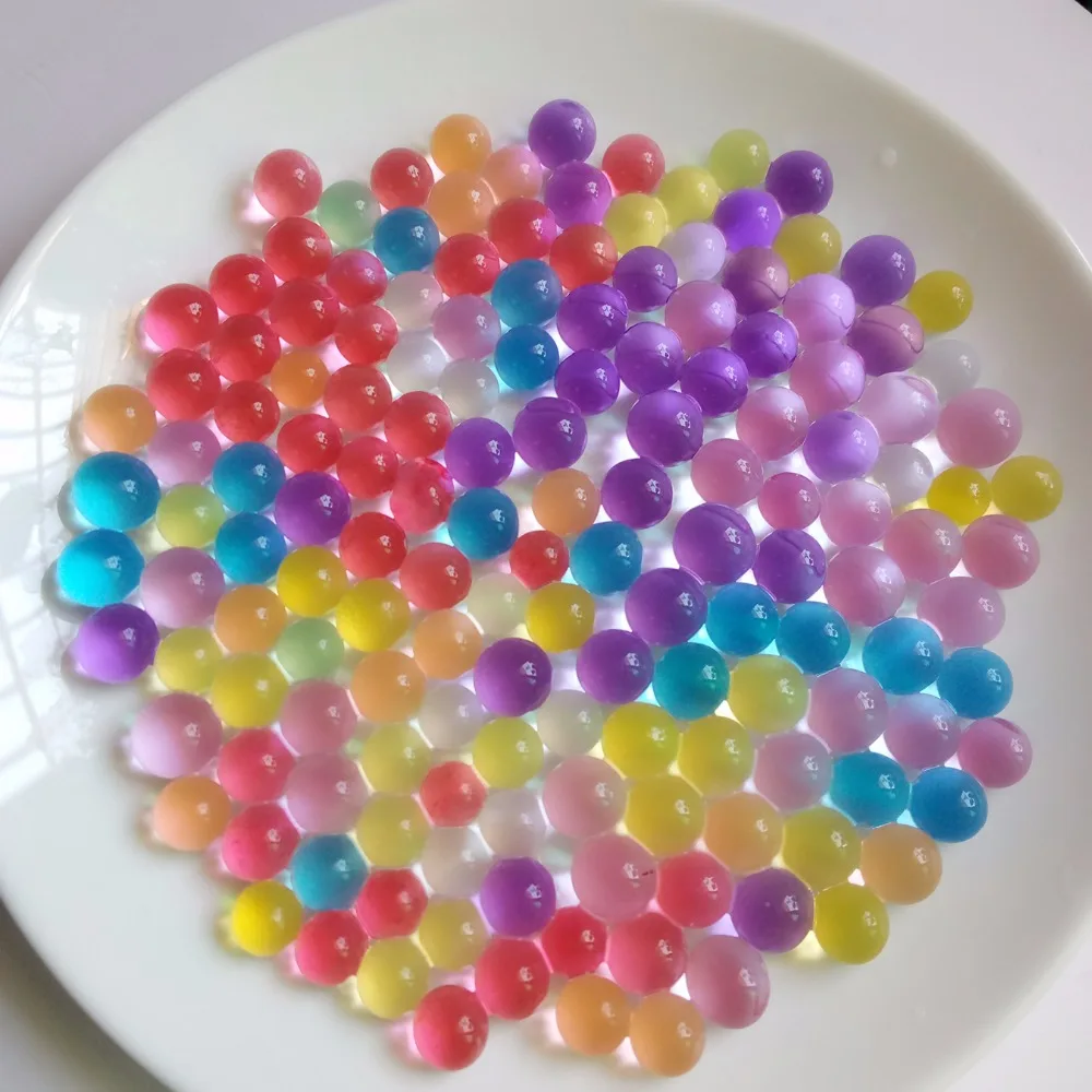 Разноцветные прозрачные шарики детские игрушки гидрогелевые для выращивания