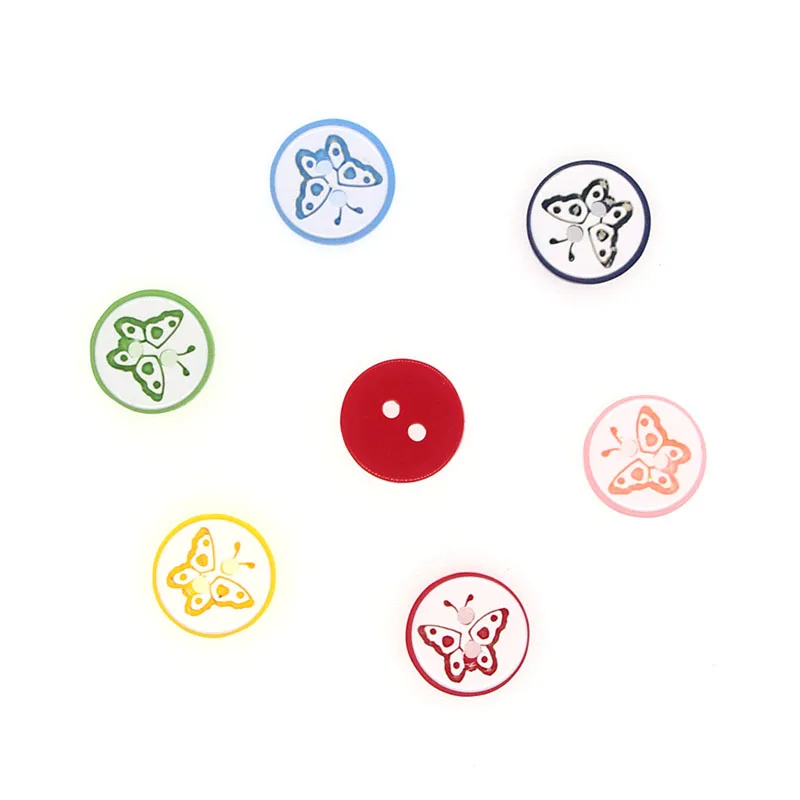 SHINE Brand 100PCs Resin Sewing Button Scrapbooking Round Butterfly Mixed 2 Holes Costura Botones bottoni botoes JS9001 11mm
SHINE Brand 100PCs Resin Sewing Button Scrapbooking Round Butterfly Mixed 2 Holes Costura Botones bottoni botoes JS9001 11mm