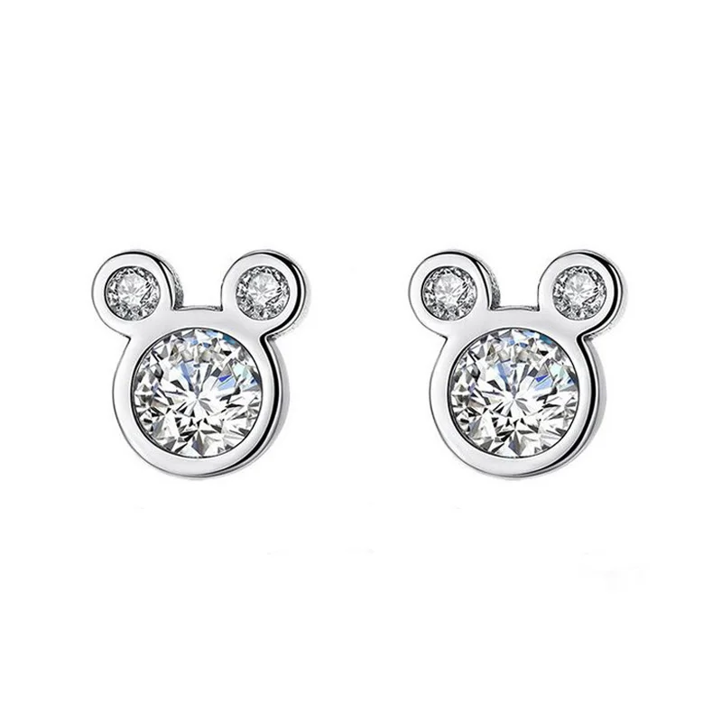 Fashion Children 925 Silver Clear Zircon Cute Mini Mouse Stud Earring For Baby Kids Girls Sweet Gift Earring Women Korea Jewelry
Fashion Children 925 Silver Clear Zircon Cute Mini Mouse Stud Earring For Baby Kids Girls Sweet Gift Earring Women Korea Jewelry