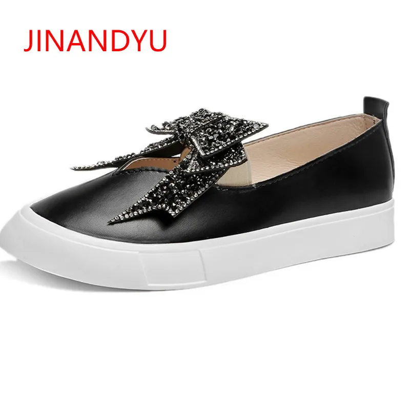 Women Flat 2018 Autumn Leather Shoes Crystal Bow Tie Loafers Women Casual Shoes Fashion Sexy Rhinestone Dress Women Flat Shoes
Women Flat 2018 Autumn Leather Shoes Crystal Bow Tie Loafers Women Casual Shoes Fashion Sexy Rhinestone Dress Women Flat Shoes