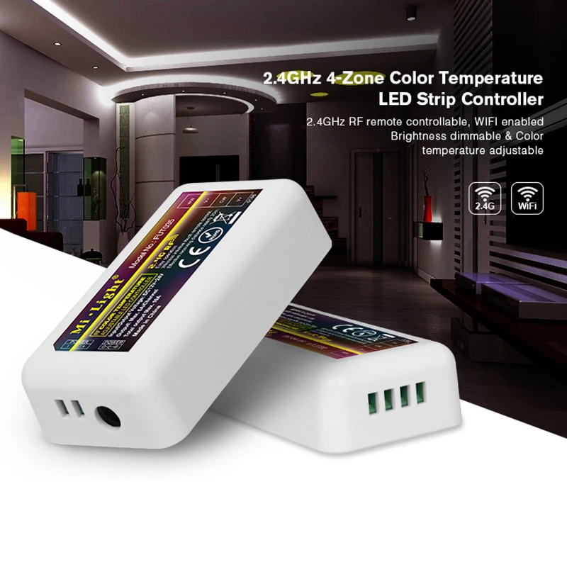 Milight 2 4G 4-зонный WiFi светодиодный контроллер iBox + RF сенсорный пульт CCT двойной белый