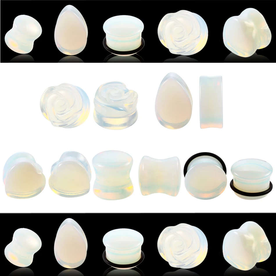 2pcs/lot Opalite Stone Ear Flesh Tunnel Plugs Piercing Teardrop Ear Gauges Expander Earlet Stretcher Piercing Body Jewelry
2pcs/lot Opalite Stone Ear Flesh Tunnel Plugs Piercing Teardrop Ear Gauges Expander Earlet Stretcher Piercing Body Jewelry