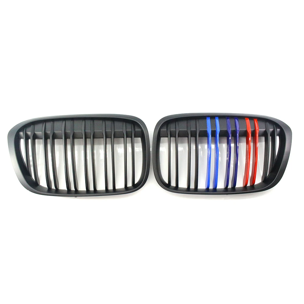 Matte Black M-Color Dual Line Front Kidney Grill Grille Hood For BMW X-Series F48 F49 X1 16-17 2016 2017 Left Right Side
Matte Black M-Color Dual Line Front Kidney Grill Grille Hood For BMW X-Series F48 F49 X1 16-17 2016 2017 Left Right Side