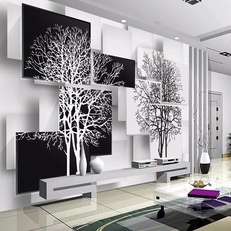 Custom Photo Wallpaper Mural Papel De Parede 3D Modern Black White Big Tree 3D Living Room TV Background Wall Papers Home Decor
Custom Photo Wallpaper Mural Papel De Parede 3D Modern Black White Big Tree 3D Living Room TV Background Wall Papers Home Decor