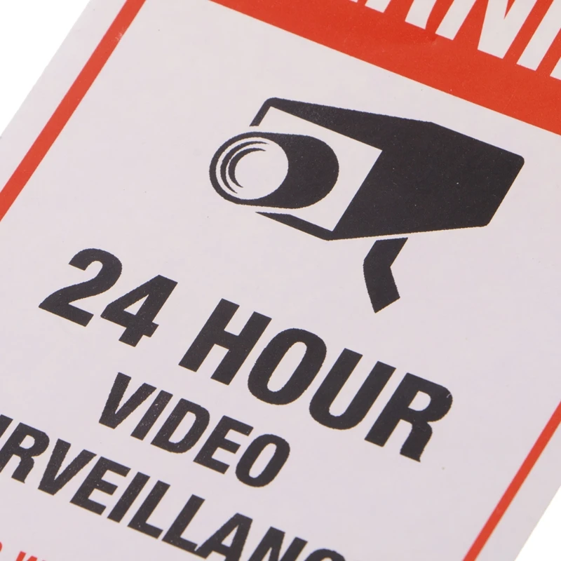 10 шт./лот водонепроницаемый ПВХ CCTV видео наблюдения стикер безопасности