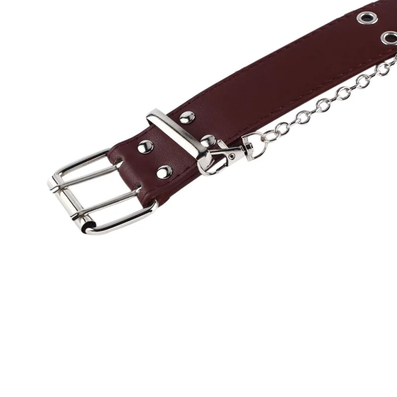 Women Fashion Belt Adjustable Black Double/Single Eyelet Grommet Leather Buckle Belt for women harajuku cinturones para mujer
Women Fashion Belt Adjustable Black Double/Single Eyelet Grommet Leather Buckle Belt for women harajuku cinturones para mujer