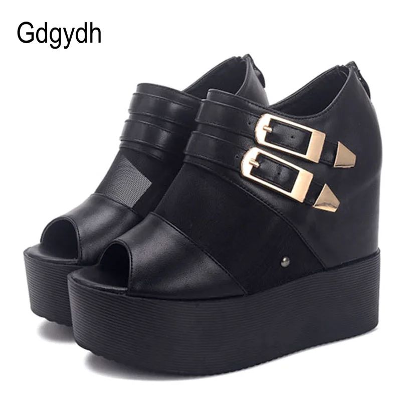 Gdgydh/пикантные сетчатые Туфли на каблуке женская обувь платформе черные белые
