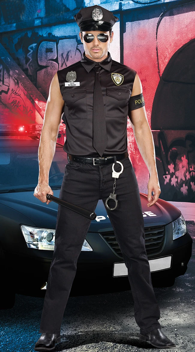 New 2018 Sexy Men Cop Officer Halloween Costume Adult Fancy Sexy Polilce Halloween Costume 3S1629
New 2018 Sexy Men Cop Officer Halloween Costume Adult Fancy Sexy Polilce Halloween Costume 3S1629
