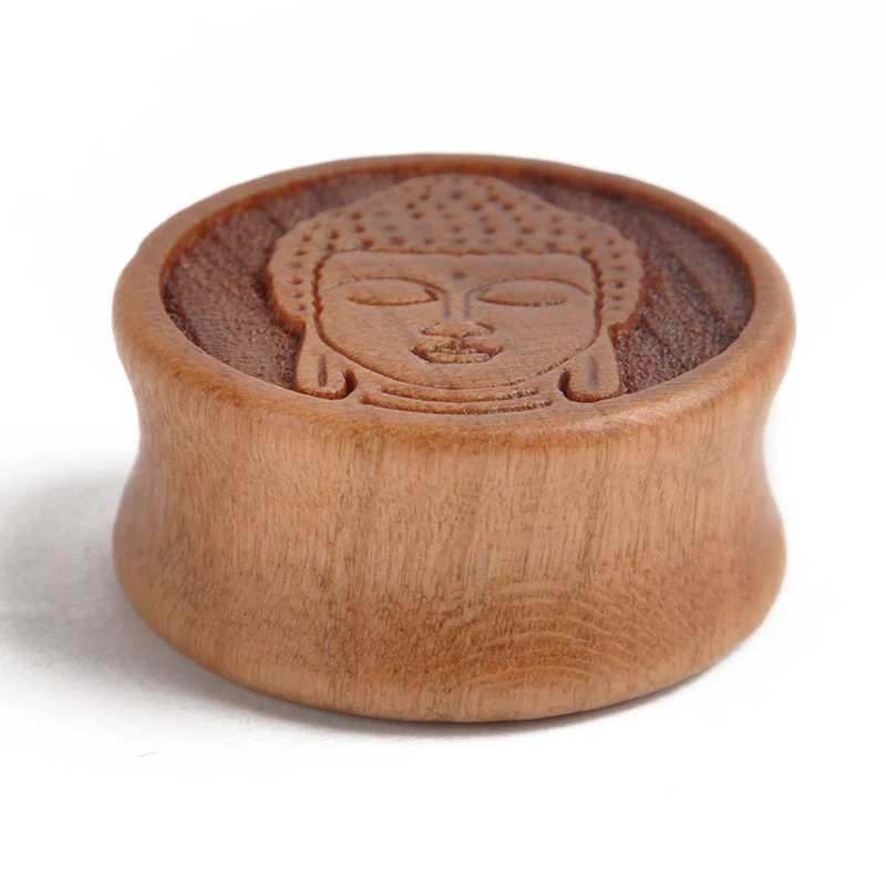 2pcs Vintage Wooden Meditating Buddha Ear Plug Double Flared Saddle Flesh Tunnel Ear Gauges Piercing Fashion Unisex Body Jewelry
2pcs Vintage Wooden Meditating Buddha Ear Plug Double Flared Saddle Flesh Tunnel Ear Gauges Piercing Fashion Unisex Body Jewelry