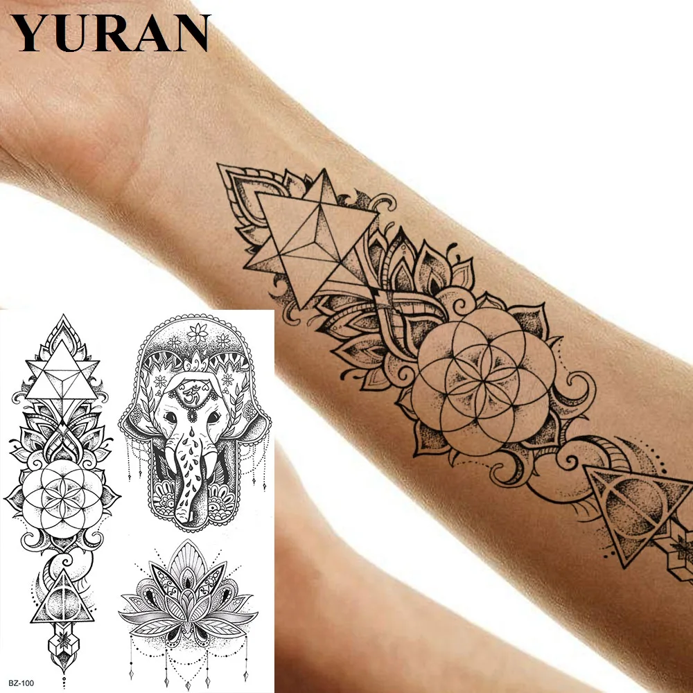 YURAN Bracelet India Tribal Mandala Flower Tattoos Stickers Women Waterproof Temporary Arm Tattoo Girls Makeup Tips Custom Tato
YURAN Bracelet India Tribal Mandala Flower Tattoos Stickers Women Waterproof Temporary Arm Tattoo Girls Makeup Tips Custom Tato