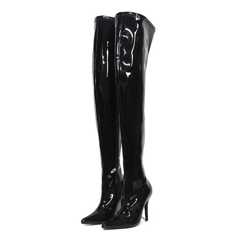 Boots Women Shoes High Heels Sexy Thigh Boots Glossy Leather Fashion Zipper Over The Knee Boots Fenty Beauty Ladies Winter Boot
Boots Women Shoes High Heels Sexy Thigh Boots Glossy Leather Fashion Zipper Over The Knee Boots Fenty Beauty Ladies Winter Boot