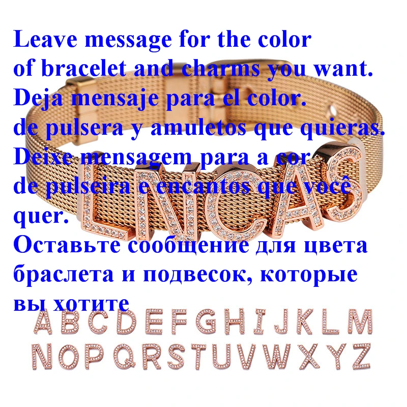 Lucky Sonny Luxury DIY Charm Stainless Steel Bracelet Pulsera Pulseira Hip Hop Bling Bijoux Silver Gold Rose Watchband Bracelets
Lucky Sonny Luxury DIY Charm Stainless Steel Bracelet Pulsera Pulseira Hip Hop Bling Bijoux Silver Gold Rose Watchband Bracelets