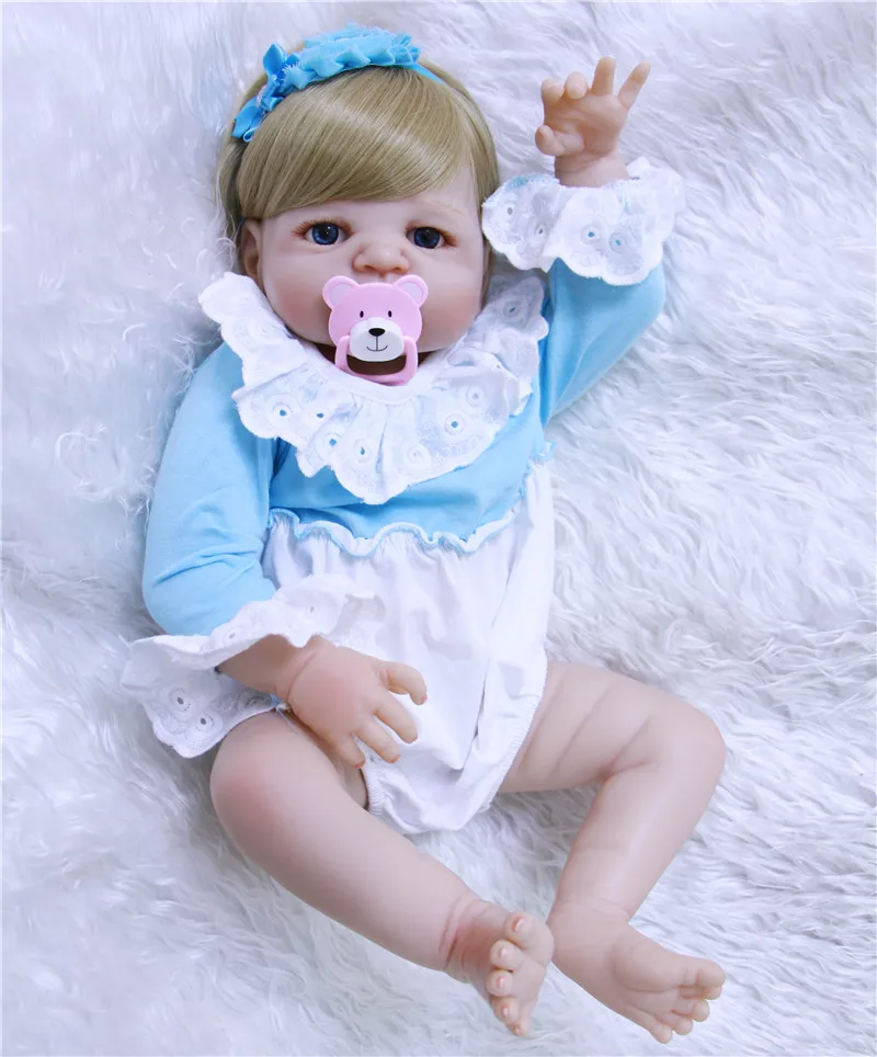 Bebe New 55cm Full Silicone Body Reborn Girl Baby Doll Toys Newborn Princess Babies Doll Lovely children Birthday Gift bonecas
Bebe New 55cm Full Silicone Body Reborn Girl Baby Doll Toys Newborn Princess Babies Doll Lovely children Birthday Gift bonecas