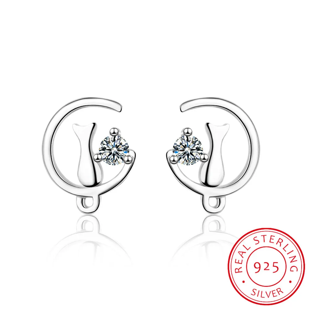 2019 New Women's Fashion 100% 925 silver needle Fashion Small Cute Cat On The Moon Stud Earrings Girls Kids Gift Dt74
2019 New Women's Fashion 100% 925 silver needle Fashion Small Cute Cat On The Moon Stud Earrings Girls Kids Gift Dt74
