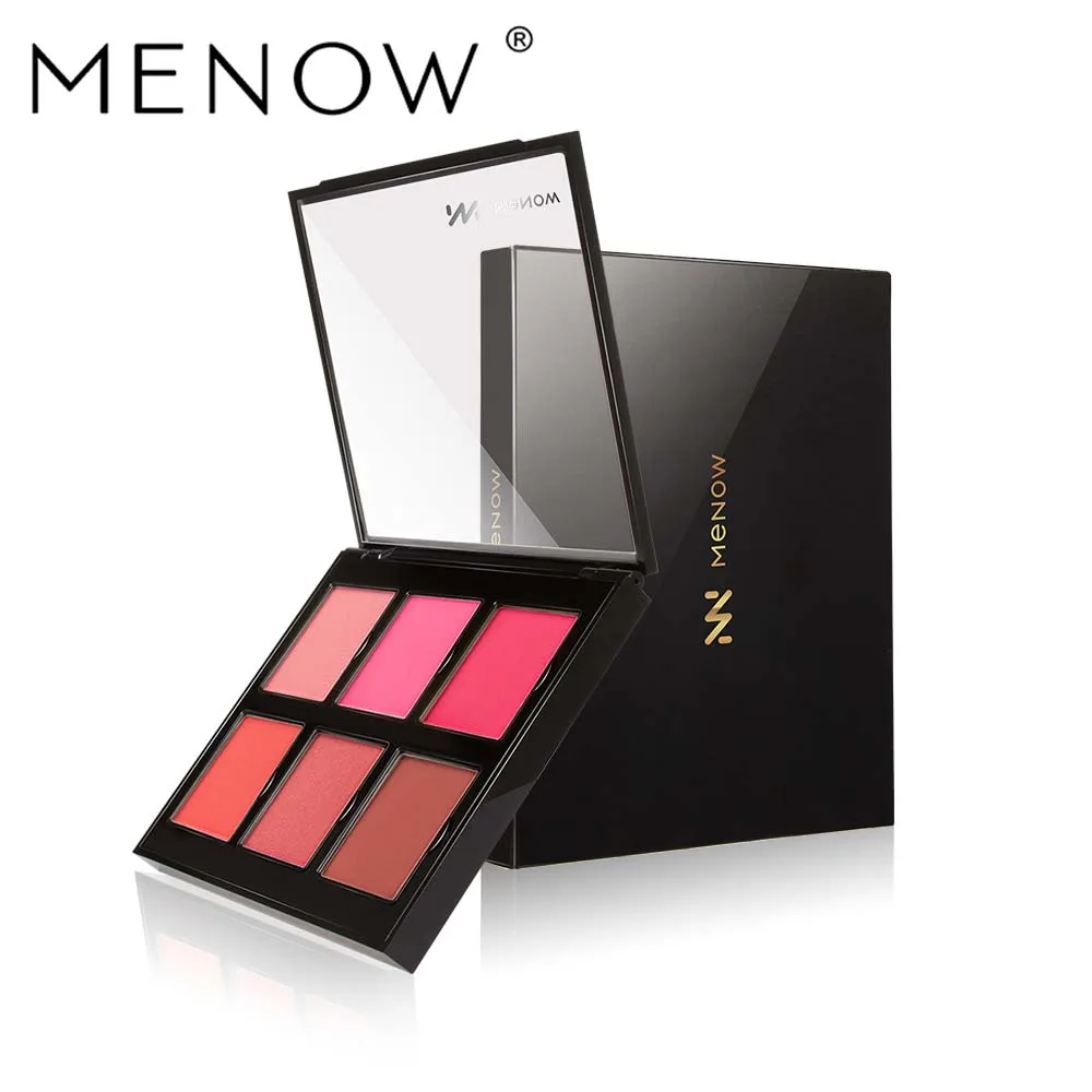 Menow Cosmetics 6 цветов палитра румян для лица косметика модифицированная осветления