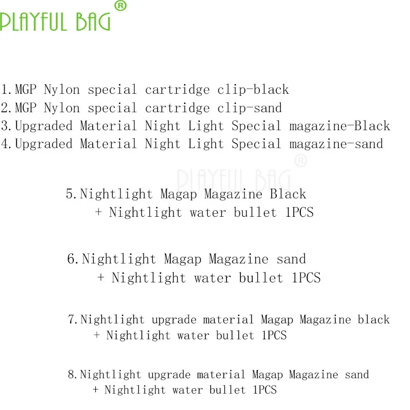 Outdoor activity CS toy Noctilucent water bullet Night Magazine Cartridge clip Night Field Refitting LDT HK416 QJ119
Outdoor activity CS toy Noctilucent water bullet Night Magazine Cartridge clip Night Field Refitting LDT HK416 QJ119