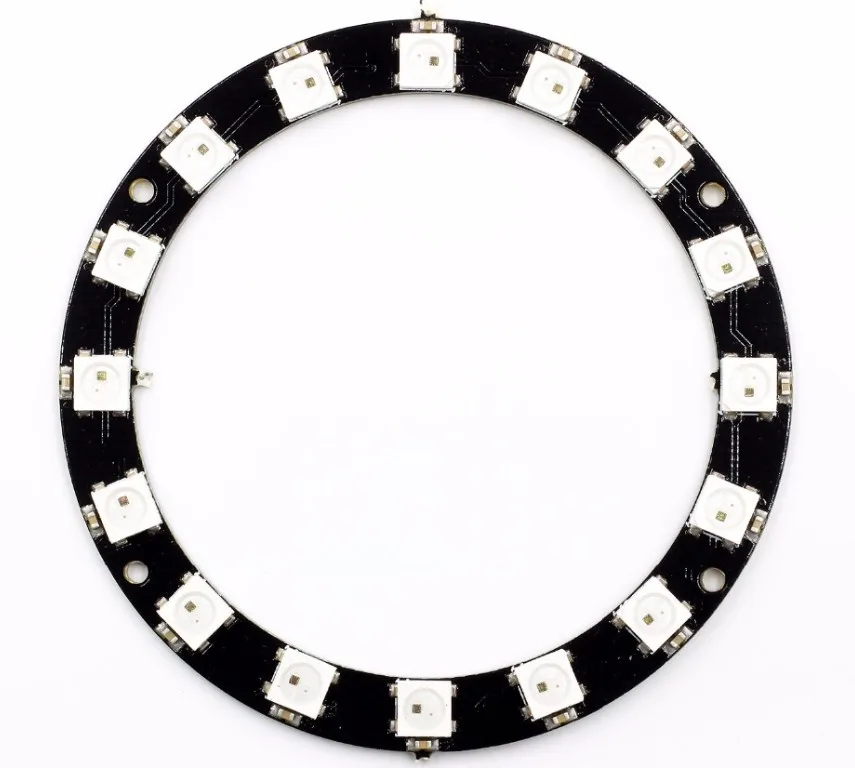 16 Bits 16 X WS2812 5050 RGB LED Ring Lamp Light with Integrated Drivers Connector
16 Bits 16 X WS2812 5050 RGB LED Ring Lamp Light with Integrated Drivers Connector