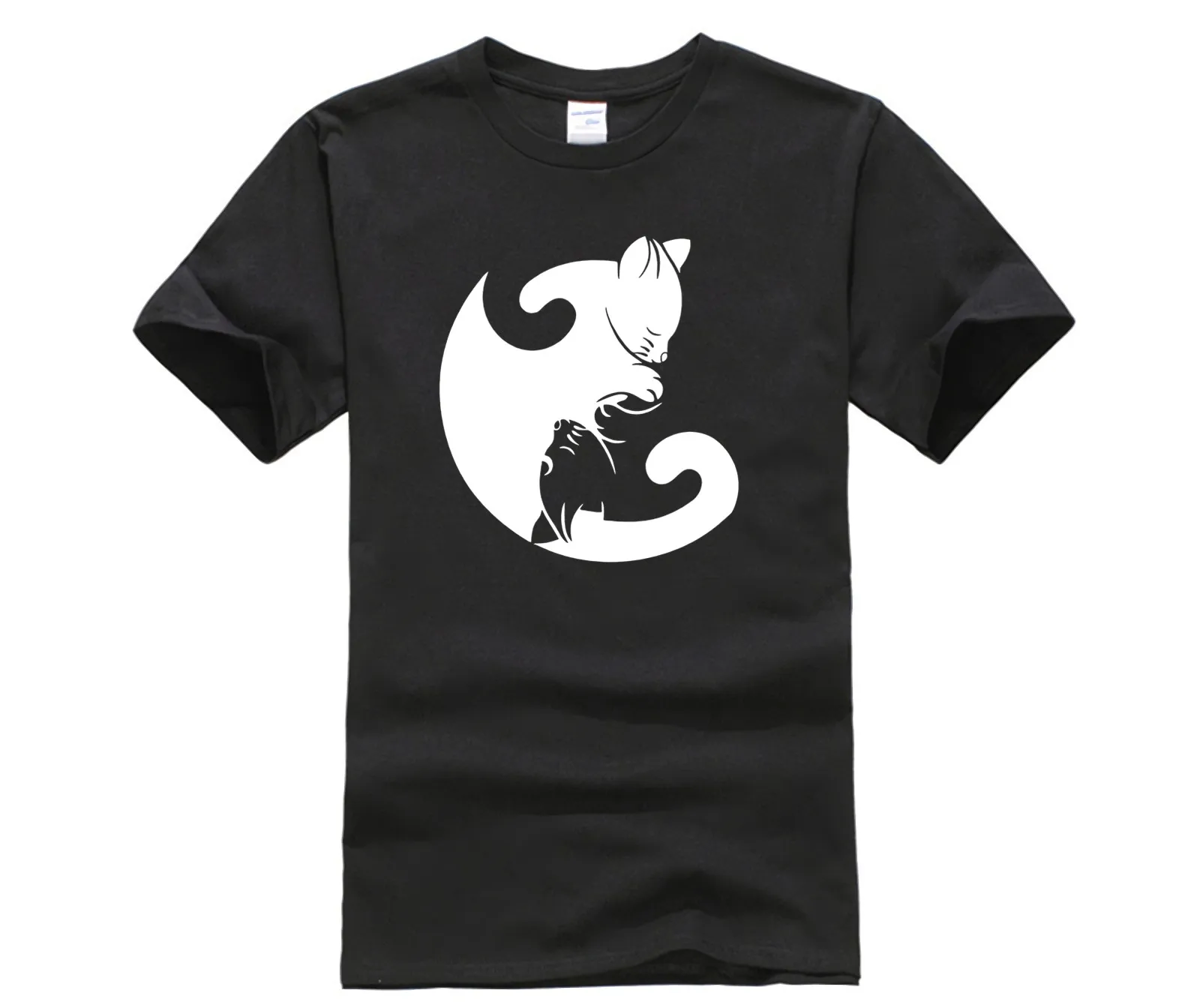 Summer Mens T Shirt mans Cat Yin Yang T Shirt Funny t shirt retro fashion animal cute pet cool tshirt men
Summer Mens T Shirt mans Cat Yin Yang T Shirt Funny t shirt retro fashion animal cute pet cool tshirt men