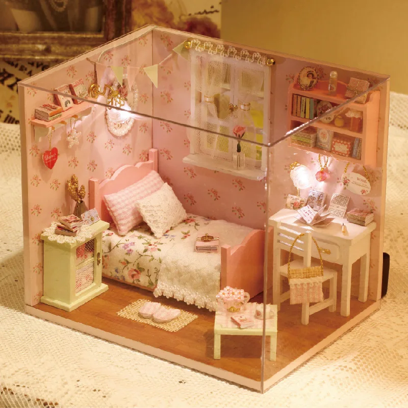 H002 Diy cute room Doll House miniatura bedroom 3D Wooden Dollhouse miniature Furniture Toys dolls houses sunshine angel
H002 Diy cute room Doll House miniatura bedroom 3D Wooden Dollhouse miniature Furniture Toys dolls houses sunshine angel