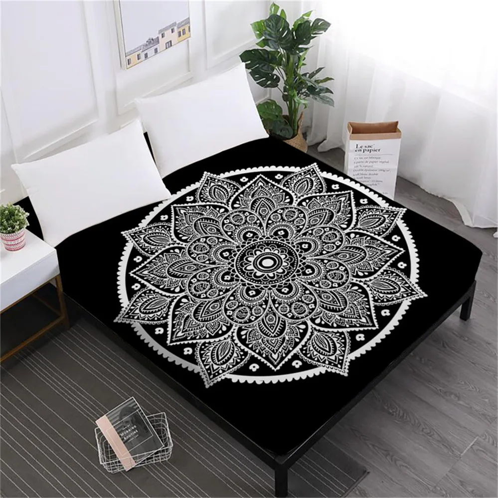 Bohemia Mandala Print Bed Sheets Flowers Print Fitted Sheet Colorful Bedclothes Exotic Mattress Cover Twin Full Queen King D30
Bohemia Mandala Print Bed Sheets Flowers Print Fitted Sheet Colorful Bedclothes Exotic Mattress Cover Twin Full Queen King D30