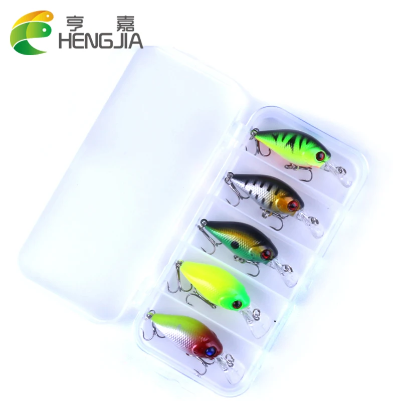 HENGJIA 5pcs 4.2g Fishing Lure set Minnow floating Lure Bait Isca Crankbait Pesca Jig Fishing Hook kit carp Fishing Tackle Box
HENGJIA 5pcs 4.2g Fishing Lure set Minnow floating Lure Bait Isca Crankbait Pesca Jig Fishing Hook kit carp Fishing Tackle Box