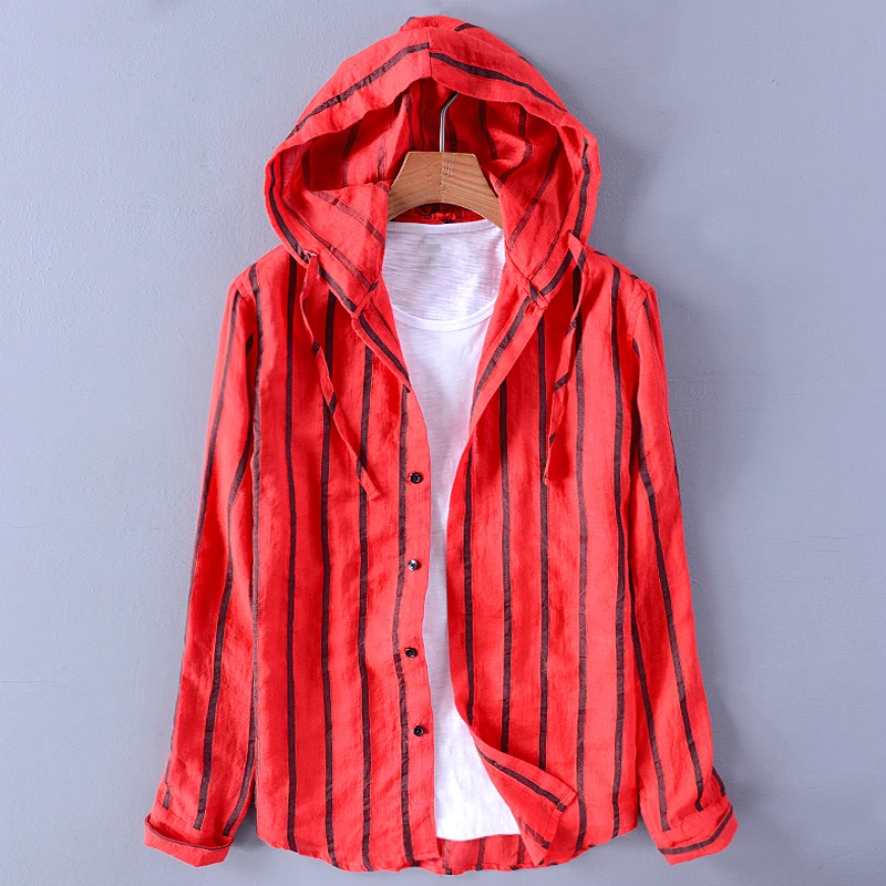 Italy style brand long sleeve shirt men stripe red casual men shirts designer fashion ramie shirt male spring tops chemise
Italy style brand long sleeve shirt men stripe red casual men shirts designer fashion ramie shirt male spring tops chemise