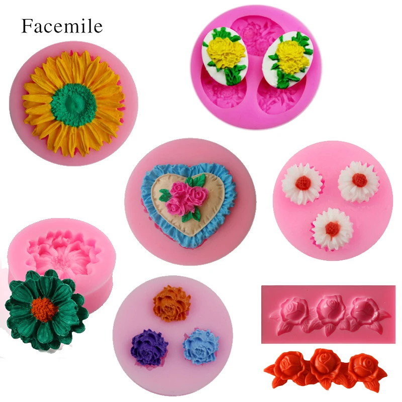 Facemile 7 шт., силиконовая форма в виде розы, подсолнуха, инструмент для выпечки шоколадных кексов, цветов, свадебное украшение
Facemile 7 шт., силиконовая форма в виде розы, подсолнуха, инструмент для выпечки шоколадных кексов, цветов, свадебное украшение