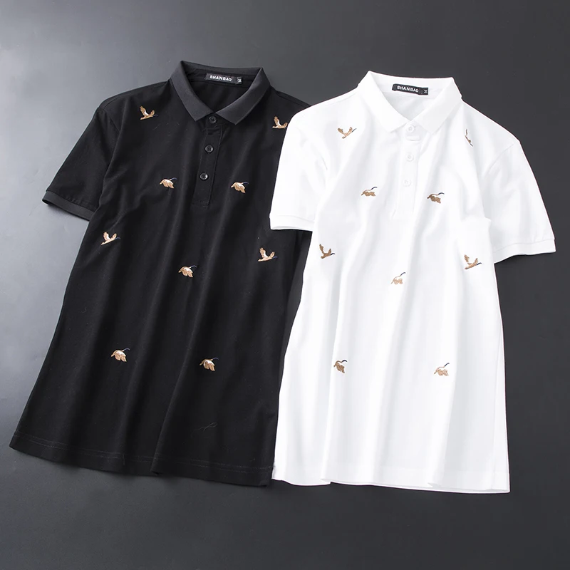 High Quality Great Brand Polos 2019 New EU Polo Shirts For Men Short Sleeve Wild Goose Embroidery Breathable Shirt 4XL 5XL 9206
High Quality Great Brand Polos 2019 New EU Polo Shirts For Men Short Sleeve Wild Goose Embroidery Breathable Shirt 4XL 5XL 9206