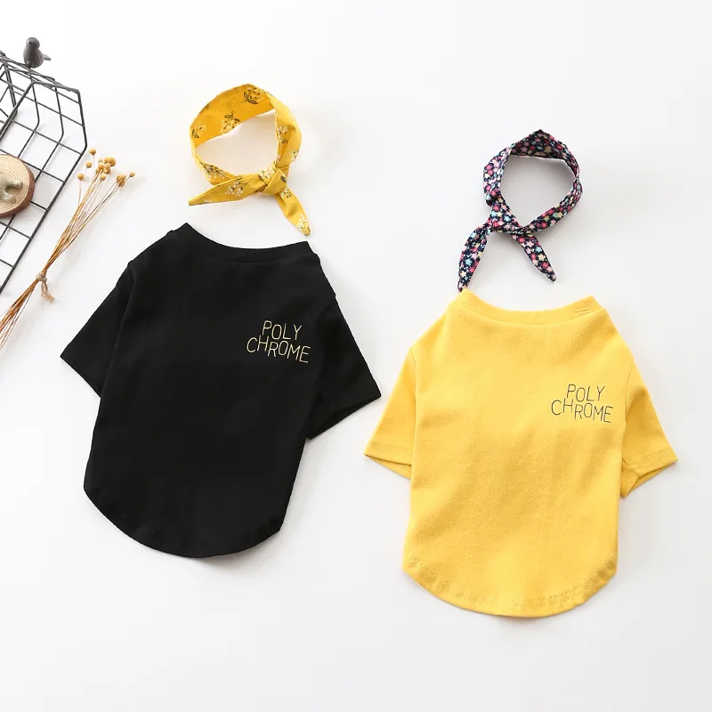 Pet Dog Fashion Autumn Comfortable Cotton Clothes Small Dog Letter Print T-Shirt with Tie DC7101
Pet Dog Fashion Autumn Comfortable Cotton Clothes Small Dog Letter Print T-Shirt with Tie DC7101