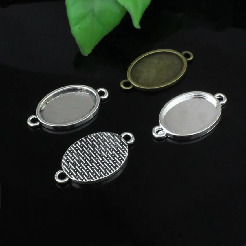 Fit 13x18mm Oval Cabochons Connector Tray Cameo Glass Cabochon Frame bezel Settings Jewelry DIY Making accessories 20pcs/lot
Fit 13x18mm Oval Cabochons Connector Tray Cameo Glass Cabochon Frame bezel Settings Jewelry DIY Making accessories 20pcs/lot