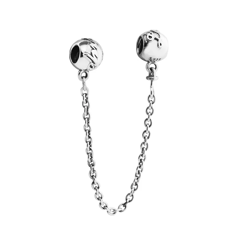 Fits for Pandora Charms Bracelets 100% 925 Sterling-Silver-Jewelry Love Always Safety Chain Beads Free Shipping QANDOCCI
Fits for Pandora Charms Bracelets 100% 925 Sterling-Silver-Jewelry Love Always Safety Chain Beads Free Shipping QANDOCCI