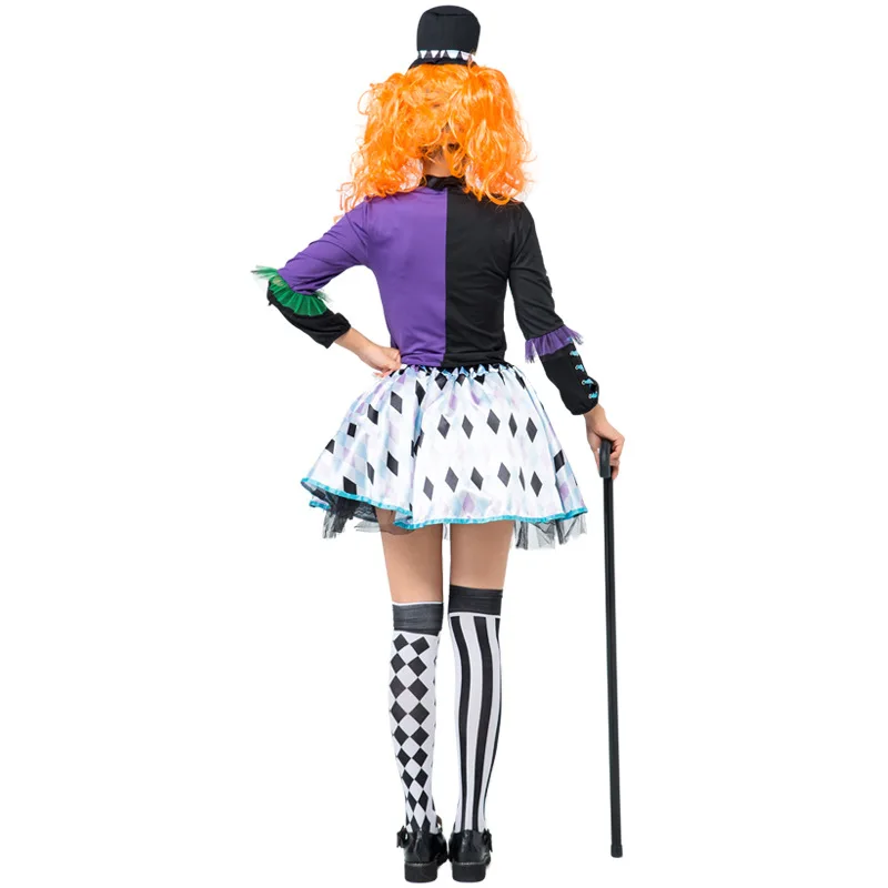 Women Fantasia Alice in Wonderland Mad Hatter Costume Adult Ladies Halloween Magician Cosplay Fancy Dress Up Outfit
Women Fantasia Alice in Wonderland Mad Hatter Costume Adult Ladies Halloween Magician Cosplay Fancy Dress Up Outfit