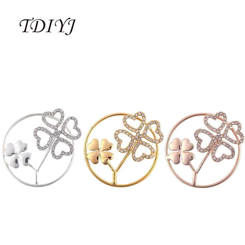 TDIYJ 6Pcs New 1.2mm Thickness My Coin Shamrock Deluxe 33mm Four Leaves Clover Coin Disc with Crystals for Coin Holder Pendants
TDIYJ 6Pcs New 1.2mm Thickness My Coin Shamrock Deluxe 33mm Four Leaves Clover Coin Disc with Crystals for Coin Holder Pendants
