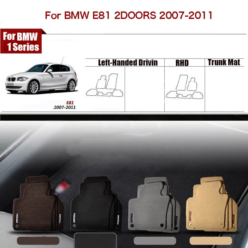 5pcs Custom Made 1/2" Thickness Solid Nylon Interior Odorless Floor Carpet Mats Cover Fitted For BMW 1 Series E81
5pcs Custom Made 1/2" Thickness Solid Nylon Interior Odorless Floor Carpet Mats Cover Fitted For BMW 1 Series E81