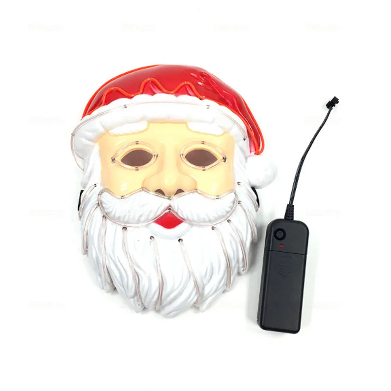 LED Light Up Masks Wire Cold Light Glowing Masks Santa Claus Carnival Party Mask Christmas Decoration
LED Light Up Masks Wire Cold Light Glowing Masks Santa Claus Carnival Party Mask Christmas Decoration
