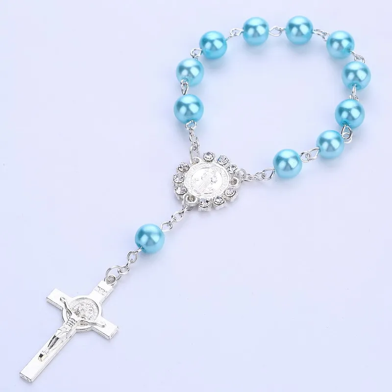 Cross pendant rosary bracelet Catholic communion cup wedding baptism return rosary
Cross pendant rosary bracelet Catholic communion cup wedding baptism return rosary