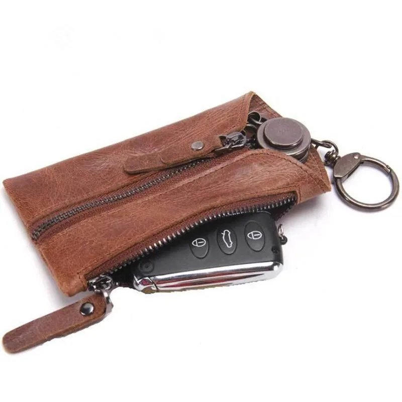 Key Holder Wallet 100% Genuine Leather Unisex Covers Zipper Key Wallet Keys Organizer Bag Car Housekeeper Key Holder Wallet
Key Holder Wallet 100% Genuine Leather Unisex Covers Zipper Key Wallet Keys Organizer Bag Car Housekeeper Key Holder Wallet