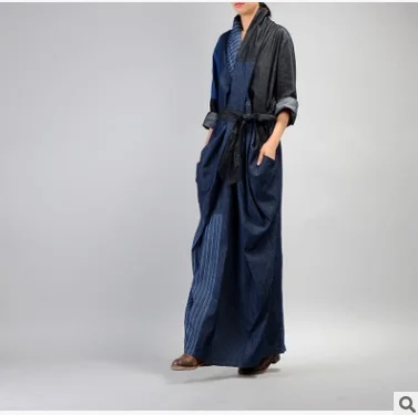 The autumn of 2017, product release, the original design of denim cotton dress of loose big yards
The autumn of 2017, product release, the original design of denim cotton dress of loose big yards