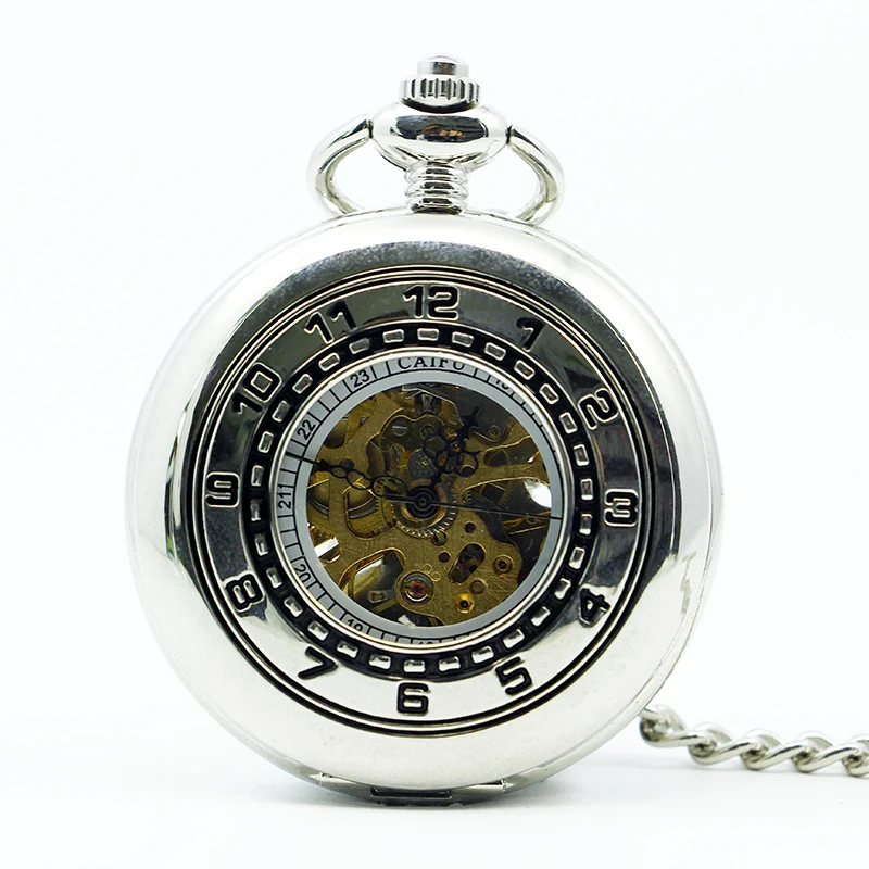 Vintage Silver Case Pocket Watches Roman Numerals Skeleton Mechanical Pocket Watch With Fob Chain Pendant Gifts for Men Women
Vintage Silver Case Pocket Watches Roman Numerals Skeleton Mechanical Pocket Watch With Fob Chain Pendant Gifts for Men Women