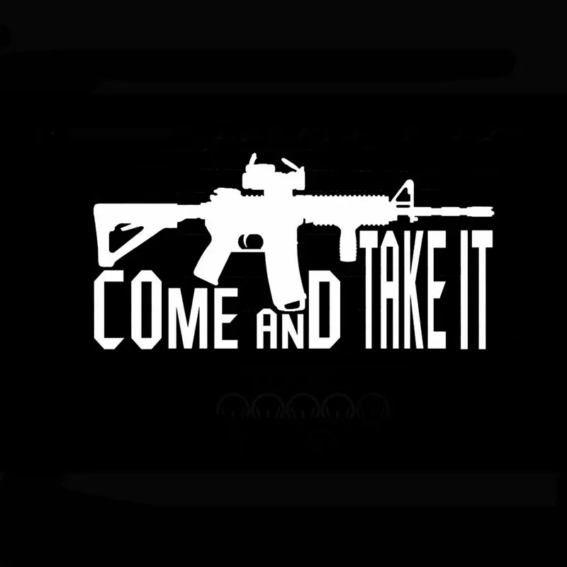 17.8CM*8.8CM Come Take It Vinyl Decal 2nd Amendment Gun Rights Car Sticker Cartoon Reflective Car Styling Black Sliver C8-1260
17.8CM*8.8CM Come Take It Vinyl Decal 2nd Amendment Gun Rights Car Sticker Cartoon Reflective Car Styling Black Sliver C8-1260