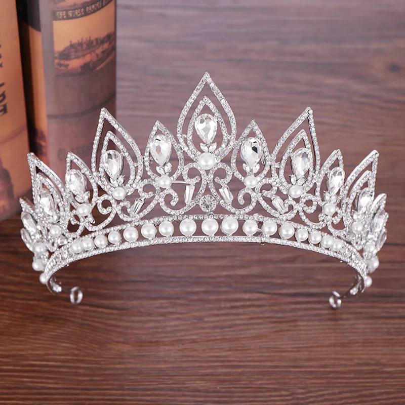 Хрустальная корона тиара свадебные аксессуары для волос Свадебная Корона